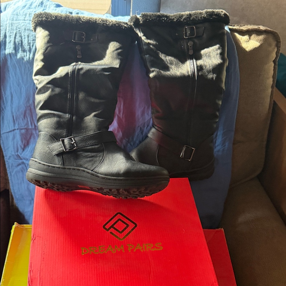Dream Pairs Black Tall Boots